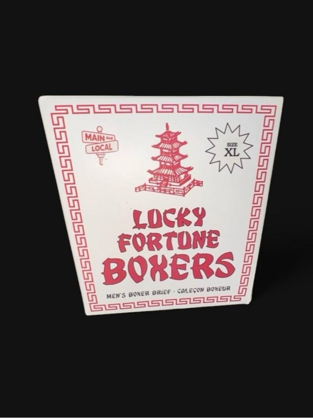 Lucky Fortune Boxers - White & Red - Men's Boxer Briefs